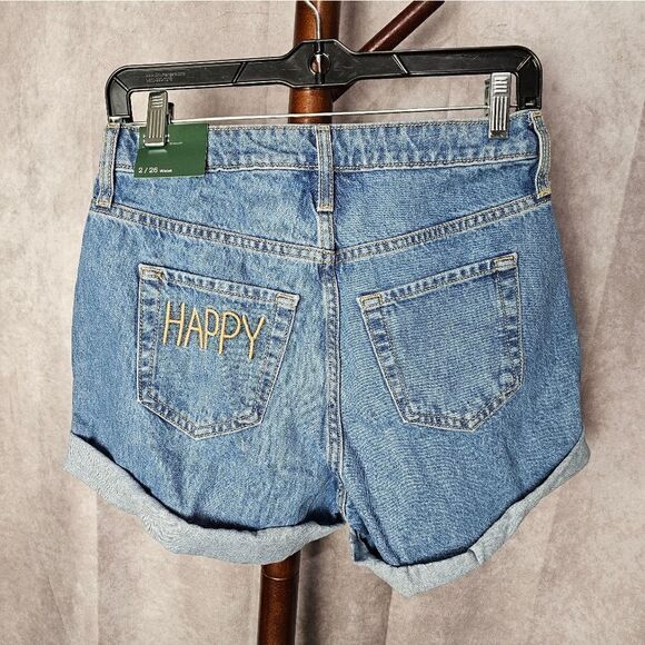 Women's Super High Rise Rolled Cuff Mom Jeans Size 4 - Picture 4 of 4